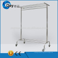 HM-42 stainless steel laundry hanger rack on wheel for cloth laundry